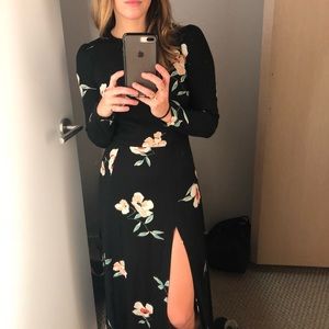 Reformation Long floral dress